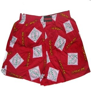 Tabasco Hot Sauce LG Boxer Shorts New No Tags